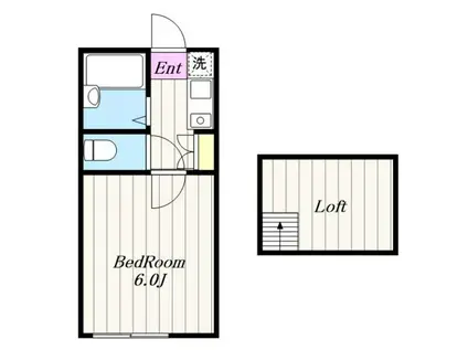 パークヒルアダチ(1K/1階)の間取り写真