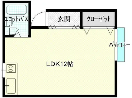 コーポTAKOJIMA(ワンルーム/1階)の間取り写真