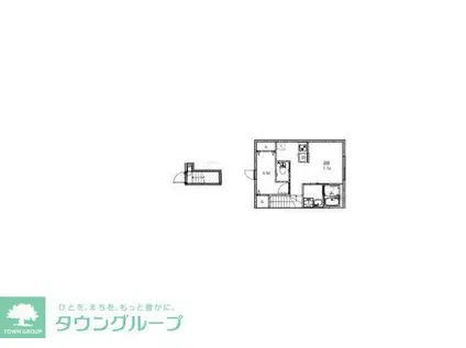 ソルナクレイシア学芸大学(1DK/2階)の間取り写真