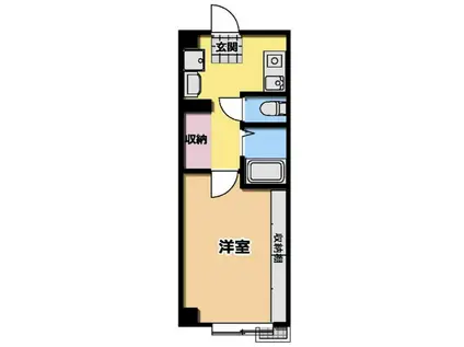 B2ND蕨(1K/2階)の間取り写真