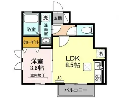 サンシャイン青葉(1LDK/1階)の間取り写真