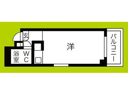 メゾン宮田(ワンルーム/4階)の間取り写真