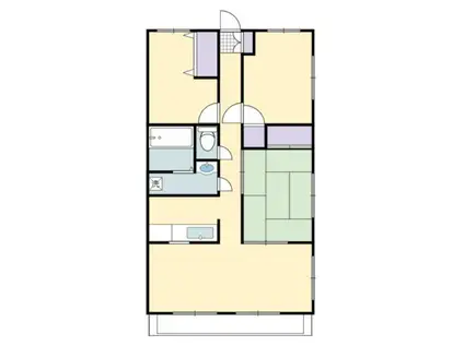 モンテローザ(3LDK/4階)の間取り写真