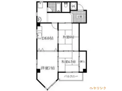 フルーヴェ1番館(3DK/3階)の間取り写真