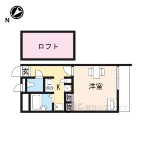 レオパレス GROW(1K/2階)の間取り写真