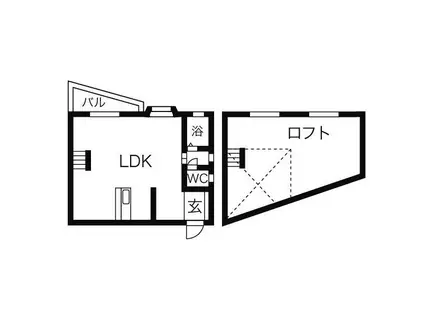 フレグランスダイワ Ⅰ(1LDK/2階)の間取り写真
