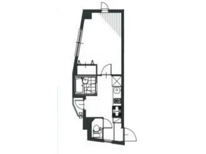 コーラルコート学園町204号(1K/3階)の間取り写真