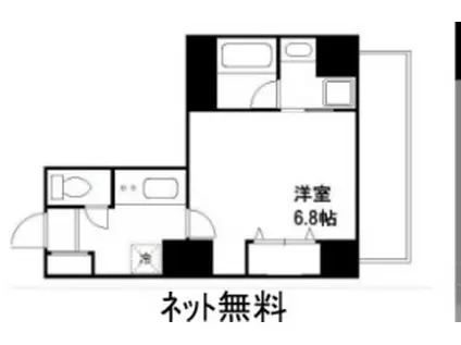 LASPACIO東陽町レジデンス(1K/6階)の間取り写真