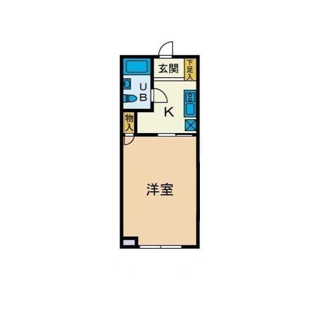 第2鈴英マンション(1K/2階)の間取り写真