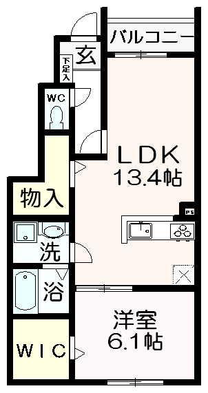 ティラミス河原(2LDK/2階)の間取り写真