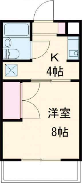 エステートエンゼル(1K/2階)の間取り写真