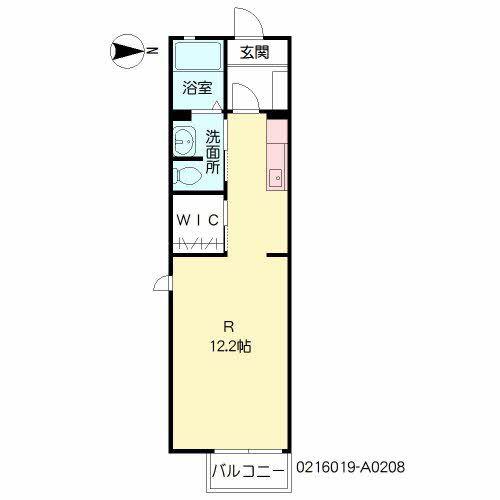 メゾンパリス坂之上 (ワンルーム/2階)の間取り写真