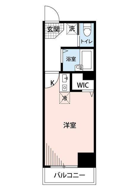 マイナビSTAYミライエ新橋汐留メゾン(ワンルーム/6階)の間取り写真
