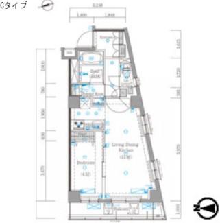 プレセダンヒルズ向島イースト(1LDK/3階)の間取り写真