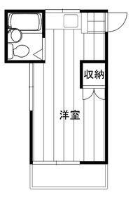 日ビルハウス(ワンルーム/2階)の間取り写真