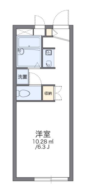 レオパレスソフィアハイツ(1K/2階)の間取り写真