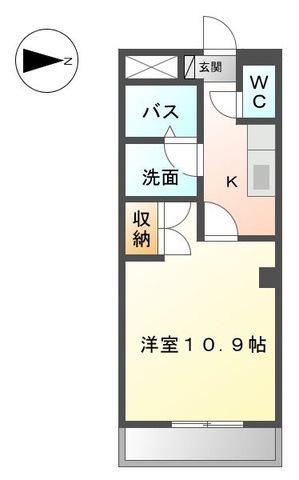 SOWAKA(1K/3階)の間取り写真