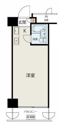 中銀日本橋マンシオン(ワンルーム/11階)の間取り写真