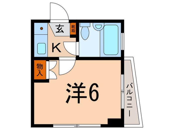 ラ.セーヌ21(1K/3階)の間取り写真