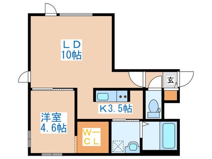 ARROWS(1LDK/2階)の間取り写真