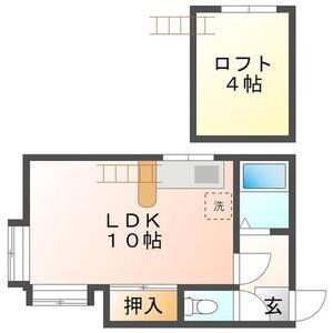 AMS新札幌II(1LDK/3階)の間取り写真