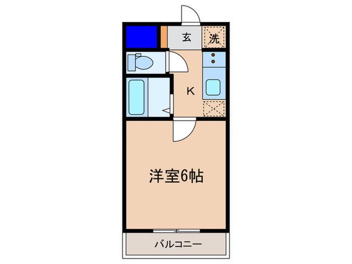 ネオレジデンス(1K/4階)の間取り写真