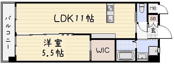 メディプラカーサ(1LDK/9階)の間取り写真
