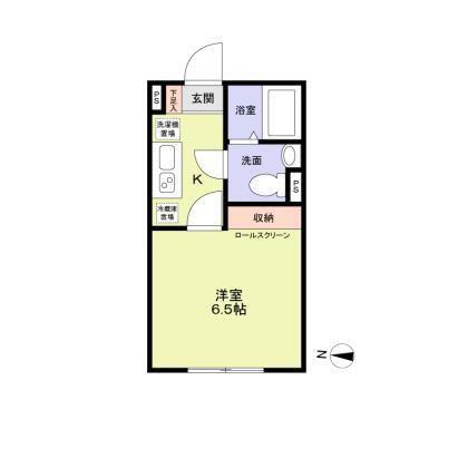 OGIKUBO ONE(1K/4階)の間取り写真