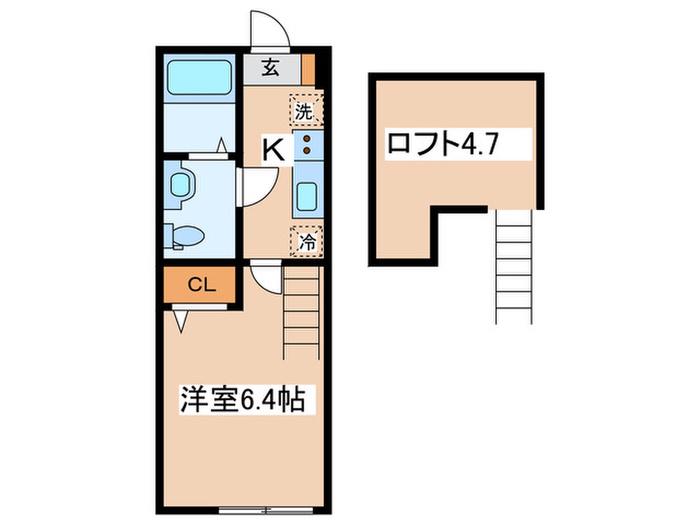 アザーレ・パッシオ座間A(1K/3階)の間取り写真