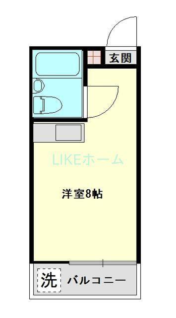 ケントピア西船(ワンルーム/1階)の間取り写真