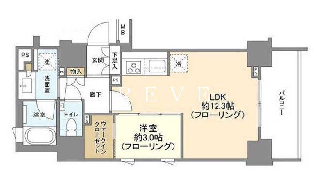 ルジェンテ本郷三丁目(1LDK/2階)の間取り写真