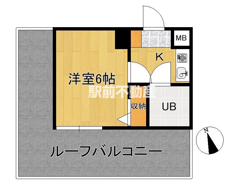 メゾン・ド・クレマン(1K/6階)の間取り写真