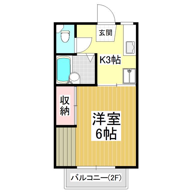 プチメゾンひろ(1K/1階)の間取り写真