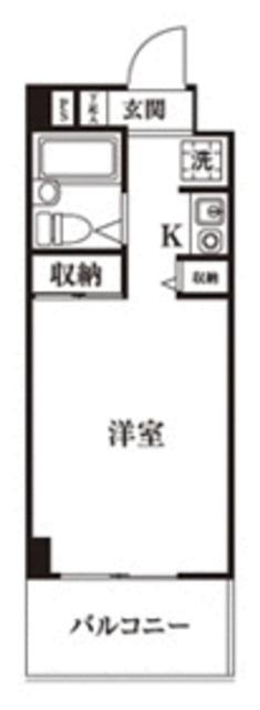 リエス清瀬(1K/4階)の間取り写真