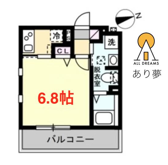 T&Fレジデンス12(1K/2階)の間取り写真