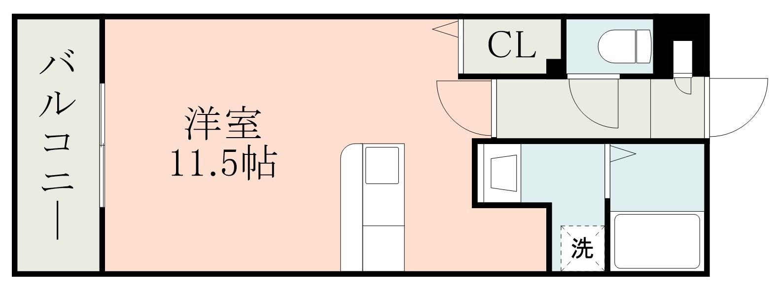YSBLD.22(ワンルーム/4階)の間取り写真