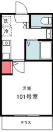 春風のルミナス ファースト ストリート(1K/1階)の間取り写真