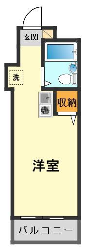 アーバンヒルズ新小岩第2(ワンルーム/5階)の間取り写真