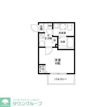 THE ETERNAL HOUSE MATSUDO(1K/2階)の間取り写真