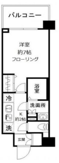 N-STAGE 赤羽志茂(1K/6階)の間取り写真