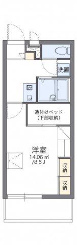 レオパレスラークIII(1K/2階)の間取り写真