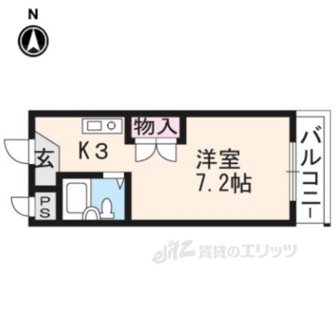 EXE88(1K/2階)の間取り写真