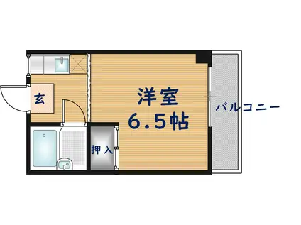 リバティーベル(1K/3階)の間取り写真