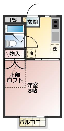 コーポエリカ(1K/2階)の間取り写真