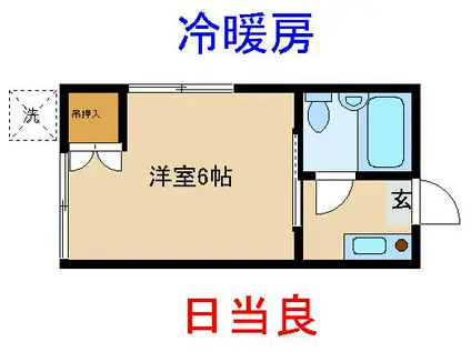 コーポ町田(1K/1階)の間取り写真