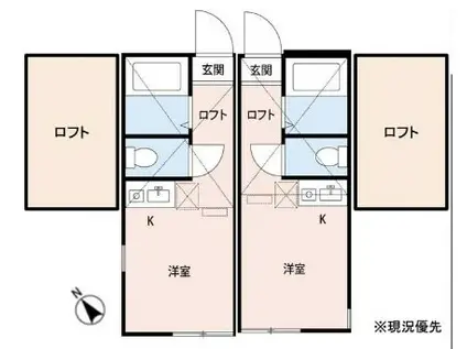 スマートレジデンス横須賀西(ワンルーム/2階)の間取り写真