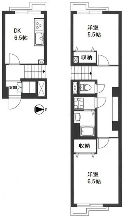 鍋屋横丁住宅 10階階 間取り