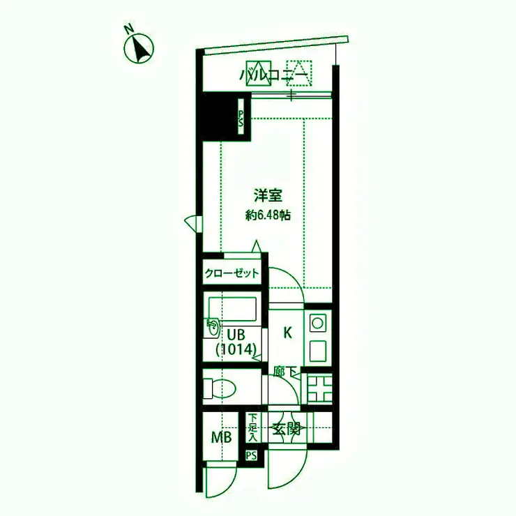 プレール武蔵小山弐番館 7階階 間取り