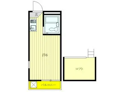 グレース・KIYOSE(ワンルーム/2階)の間取り写真