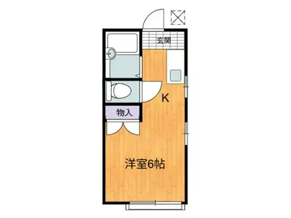 AP足立(1K/2階)の間取り写真